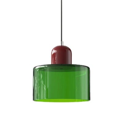 Morandi Cylindre Disque de Verre Orbe Suspension HL107