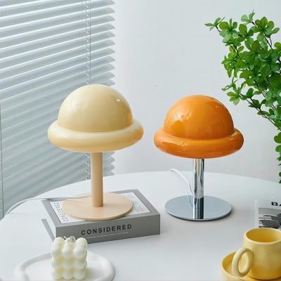 Morandi Glass Bauhaus Egg Table Lamp HL111 Morandi Glass Bauhaus Egg Table Lamp HL111