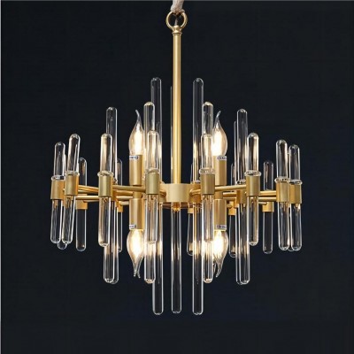 Antik ljuskrona i mässing