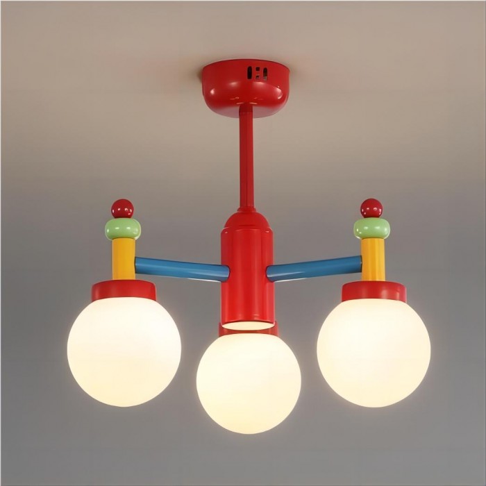 Colourful shop ceiling lights
