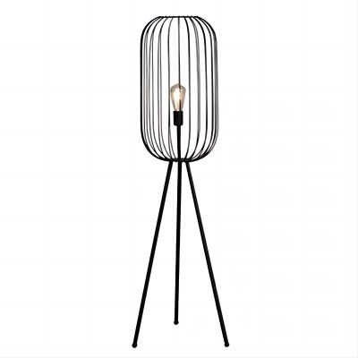 Industriell Iron Stripe Cage Golvlampa HL128 Industriell Iron Stripe Cage Golvlampa HL128