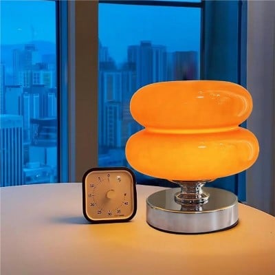 Lampada da tavolo in vetro Bauhaus dal design amaretto HL146 Lampada da tavolo in vetro Bauhaus dal design amaretto HL146