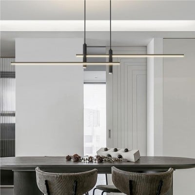 Moderne meerlaagse lineaire dimbare hanglamp HL150 Moderne meerlaagse lineaire dimbare hanglamp HL150