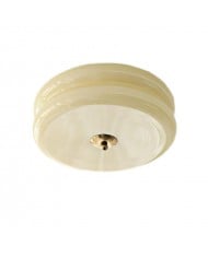 Lámpara de techo con ondas de madera sintética HL441