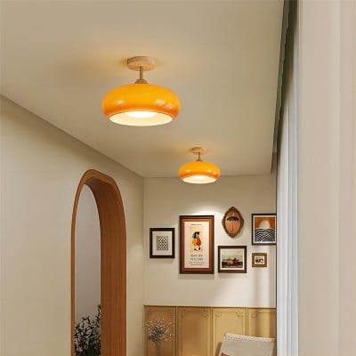 Vintage Bauhaus Glass Disc Ceiling Lamp HL153 Vintage Bauhaus Glass Disc Ceiling Lamp HL153