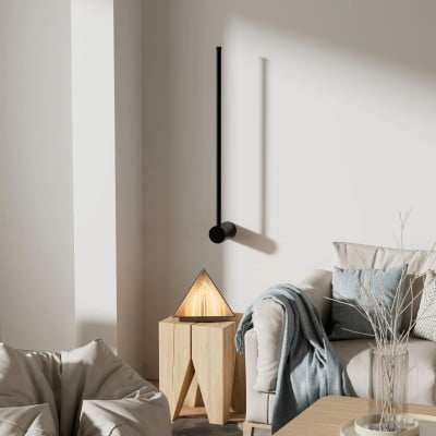 Industrial Black Linear LED Dimmable Wall Light HL159 Industrial Black Linear LED Dimmable Wall Light HL159