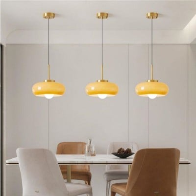 Nordic Vintage Bauhaus Glass Pot Pendant Light HL166 Nordic Vintage Bauhaus Glass Pot Pendant Light HL166