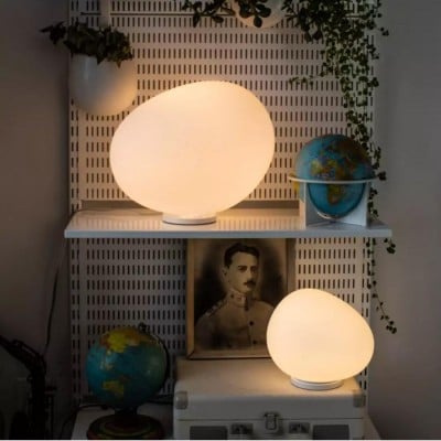 Lampe de table en verre opale Gregg/ lampadaire HL173 Lampe de table en verre opale Gregg/ lampadaire HL173
