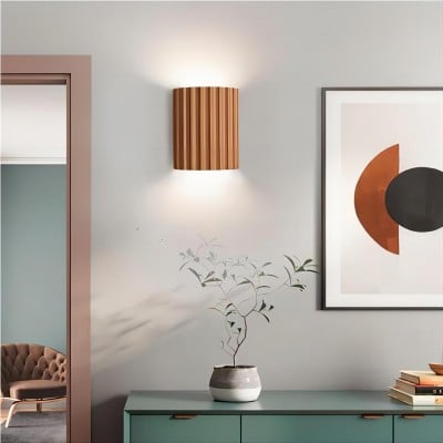 Modern Ribbed Resin Fluted Wall Lamp HL185 Modern Ribbed Resin Fluted Wall Lamp HL185