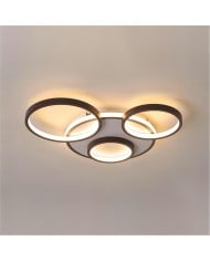 Noordse Semi Inbouw Spoetnik Plafondlamp HL239 Noordse Semi Inbouw Spoetnik Plafondlamp HL239