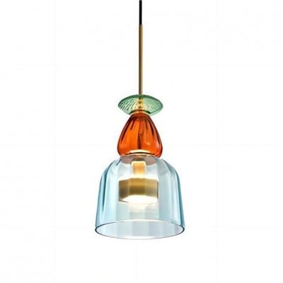Scandinavian Macaron Stained Glass Design Pendant Lamp HL213 Scandinavian Macaron Stained Glass Design Pendant Lamp HL213