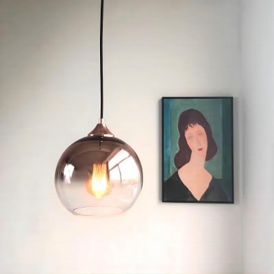 Modern Gradient Glass Globe Pendant Light HL70 Modern Gradient Glass Globe Pendant Light HL70