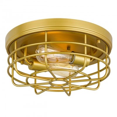 Lámpara de techo redonda con jaula de metal empotrada industrial HL233