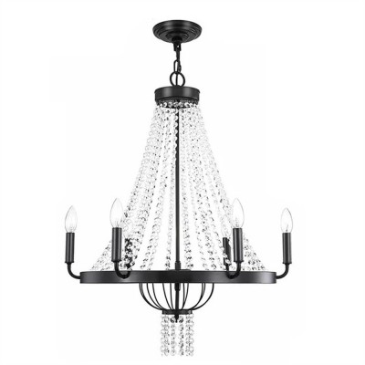 Lámpara de araña de cristal de metal de lujo moderna HL252 Lámpara de araña de cristal de metal de lujo moderna HL252