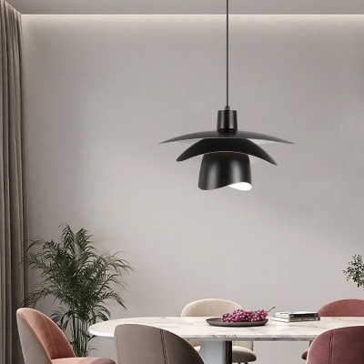 Lámpara colgante con forma de OVNI y platillo volante de diseño danés HL254 Lámpara colgante con forma de OVNI y platillo volante de diseño danés HL254