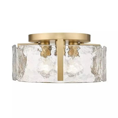 Plafoniera Moderna da Incasso a Tamburo di Vetro HL267 Plafoniera Moderna da Incasso a Tamburo di Vetro HL267