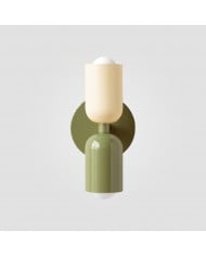 Vintage Milk Glass Eloise Candlestick Shaped Wall Lamp HL844 Vintage Milk Glass Eloise Candlestick Shaped Wall Lamp HL844