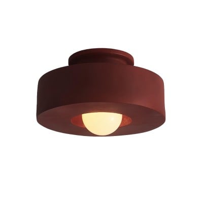 Lámpara de techo de resina con forma de disco redondo nórdico HL289 Lámpara de techo de resina con forma de disco redondo nórdico HL289