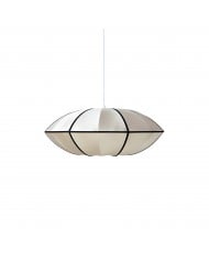 Retro Glazen Bloem Crème Hanglamp HL183 Retro Glazen Bloem Crème Hanglamp HL183