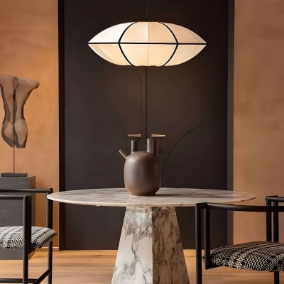 Nordic Minimalist Fabric Lantern Pendant Light HL294 Nordic Minimalist Fabric Lantern Pendant Light HL294