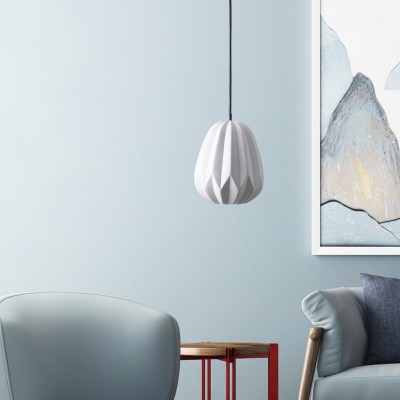Lámpara colgante de resina de papaya creativa nórdica HL301