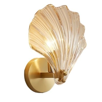 Modern Shell Shape Glass Design Wall Lamp HL61 Modern Shell Shape Glass Design Wall Lamp HL61