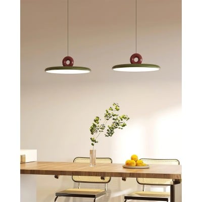 Lampe à suspension verticale en forme de soucoupe volante de style crème HL469 Lampe à suspension verticale en forme de soucoupe volante de style crème HL469