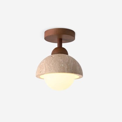 Vintage Travertine Aisle Ceiling Lamp Vintage Travertine Aisle Ceiling Lamp