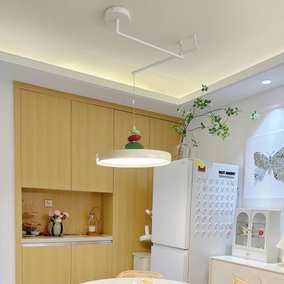 Lustre créatif à bras basculants simple en forme de soucoupe volante HL529 Lustre créatif à bras basculants simple en forme de soucoupe volante HL529