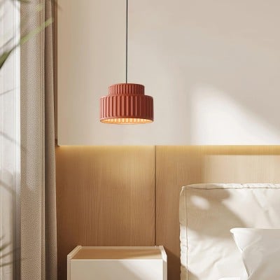 Lampada a sospensione a colonna in resina nordica HL560
