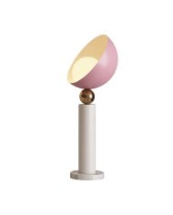 Metalen bedekte paddestoel holle tafellamp HL656