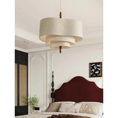 Nordic Retro Fabric Pendellampa
