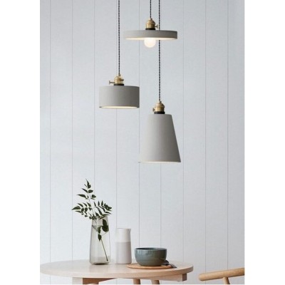 lampe à suspension en ciment minimaliste
