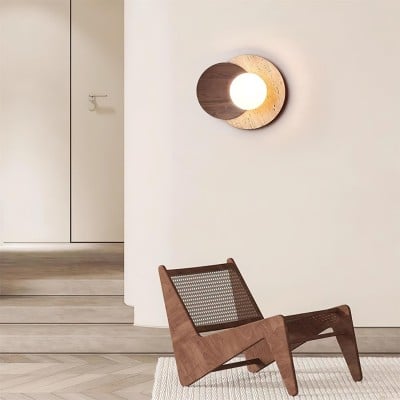 Lámpara de pared con empalme circular doble simple HL646 Lámpara de pared con empalme circular doble simple HL646