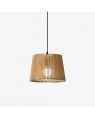 Wooden Log Color Cage Pendant Light