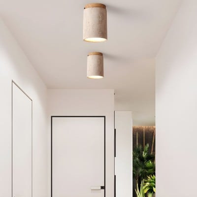 Marble Travertine Column Ceiling Lamp HL901 Marble Travertine Column Ceiling Lamp HL901