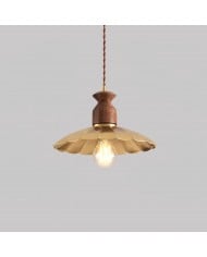 Lámpara colgante con borlas en forma de cuenco HL388