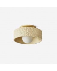 Plafonnier rond en grain de bois HL825 Plafonnier rond en grain de bois HL825