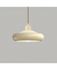 Klassische Laternen-Pendelleuchte aus Seide HL740