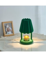 Moderne, schlichte Tischlampe aus Keramik mit Punkten HL601