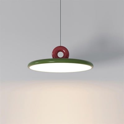 Lampe à suspension verticale en forme de soucoupe volante de style crème HL469 Lampe à suspension verticale en forme de soucoupe volante de style crème HL469