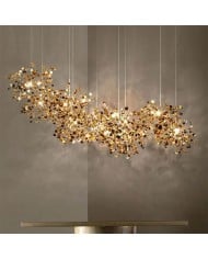 Creatieve Japanse minimalistische zijden hanglamp voor restaurant HL564