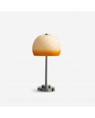 Lampada da tavolo retrò in tessuto a forma di fungo in metallo HL554 Lampada da tavolo retrò in tessuto a forma di fungo in metallo HL554