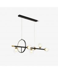 Lámpara de araña de cuerda de cáñamo con borlas de estilo bohemio HL421