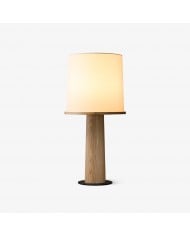 Tischlampe aus beflocktem Kunstharz in Eiscreme-Optik HL477