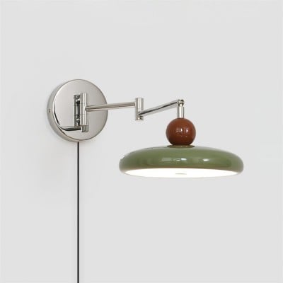 Swing Arm Bedside Plug In Wall Lamp HL605 Swing Arm Bedside Plug In Wall Lamp HL605