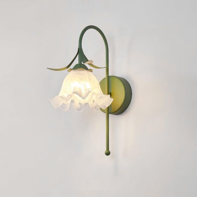 Fransk krämstil blomvägglampa HL582 Fransk krämstil blomvägglampa HL582