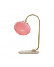 Nordic Iron Round Shade Pleated Base Table Lamp HL599