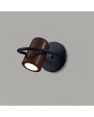 Lampada da parete moderna a doppia testa in metallo ottone e pietra HL420