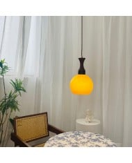 Lampada a sospensione in vetro trasparente stile Orb HL651
